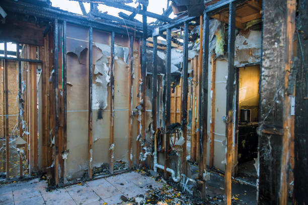 Professional Fire Damage Repair technician working in Skillman, NJ